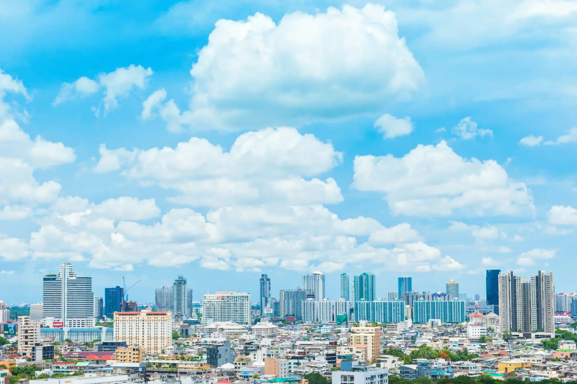 Loha Prasat or Iron Castle Monastery at Wat Ratchanatdaram temple, on Ratchadamnoen Avenue during morning, Bangkok, Thailand